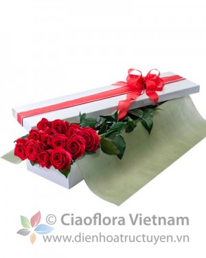 Roses in box