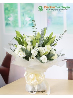 Wonderfully White Hand-tied